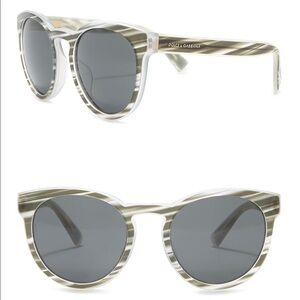 Dolce & Gabanna 53mm Black Cat Eye Sunglasses